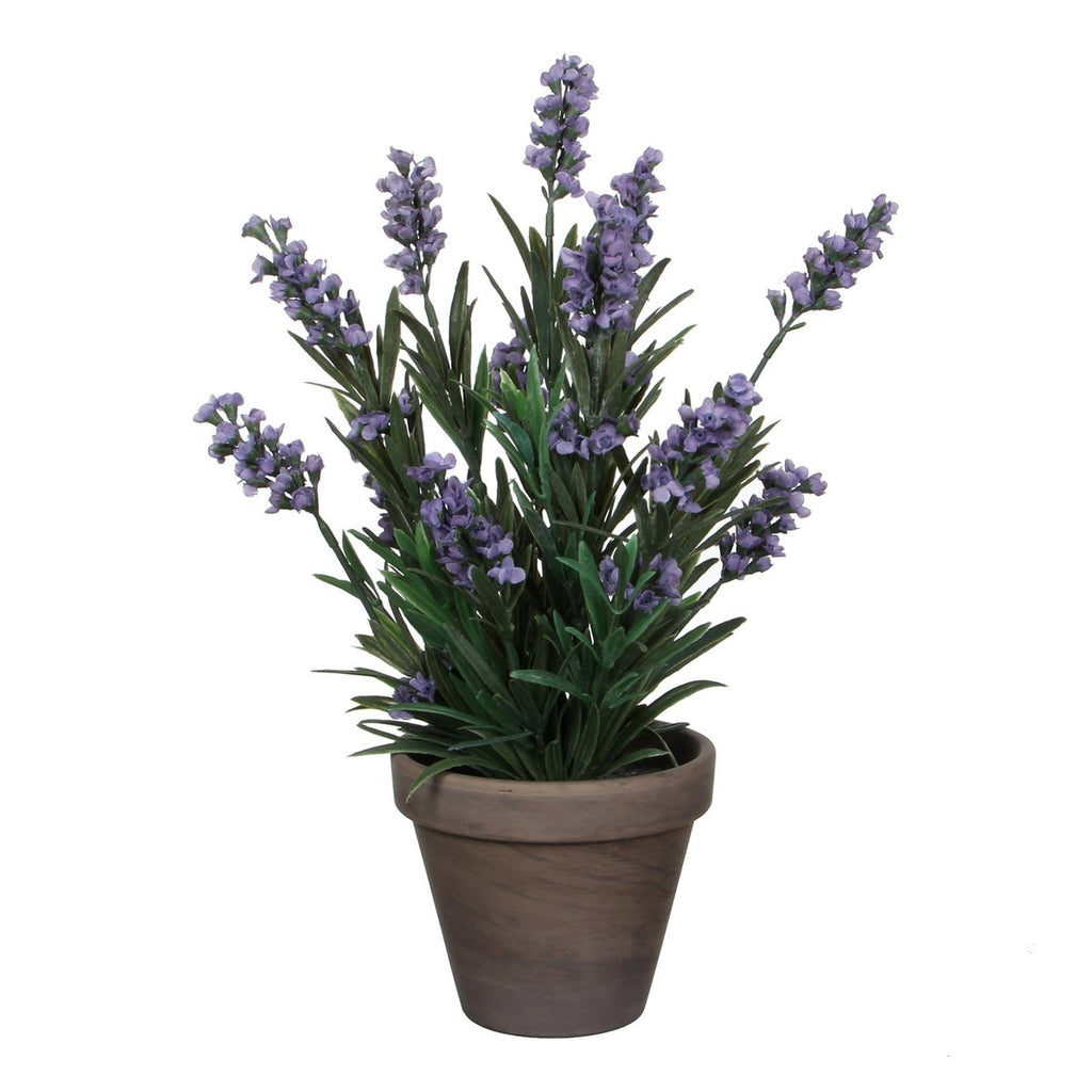 Lavendel Kunstplant in Bloempot Stan - H33 x Ø20 cm - Blauw