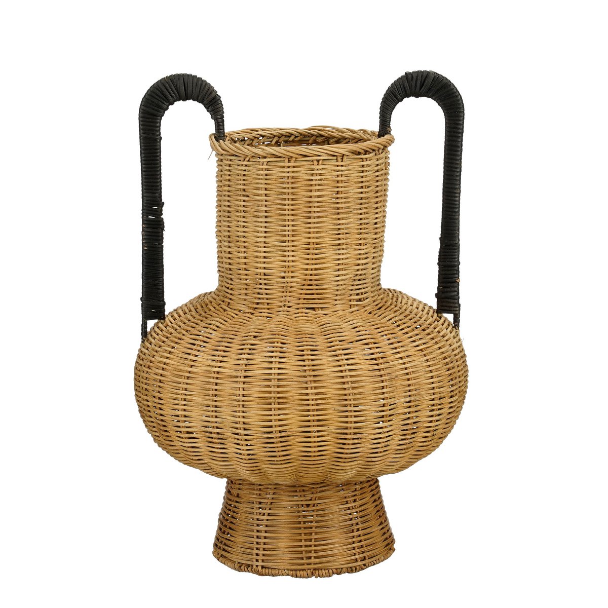 Loulou Decoratie Vaas - H42 x Ø40 cm - Rotan - Bruin
