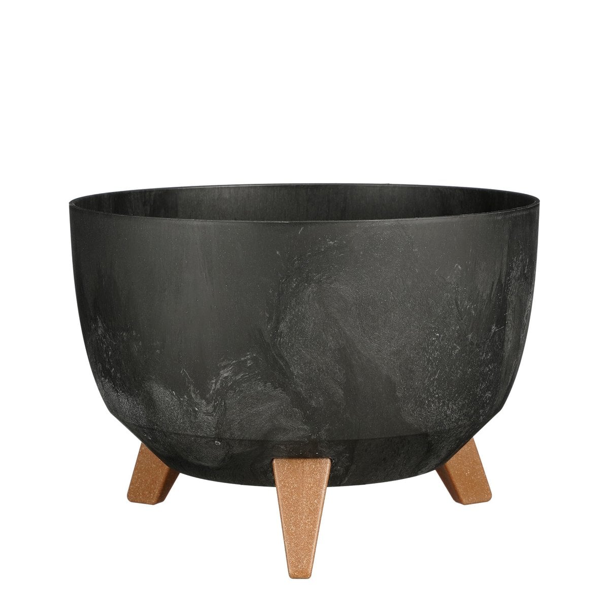 Plantenbak buiten Doppio Zwart Mica Decorations