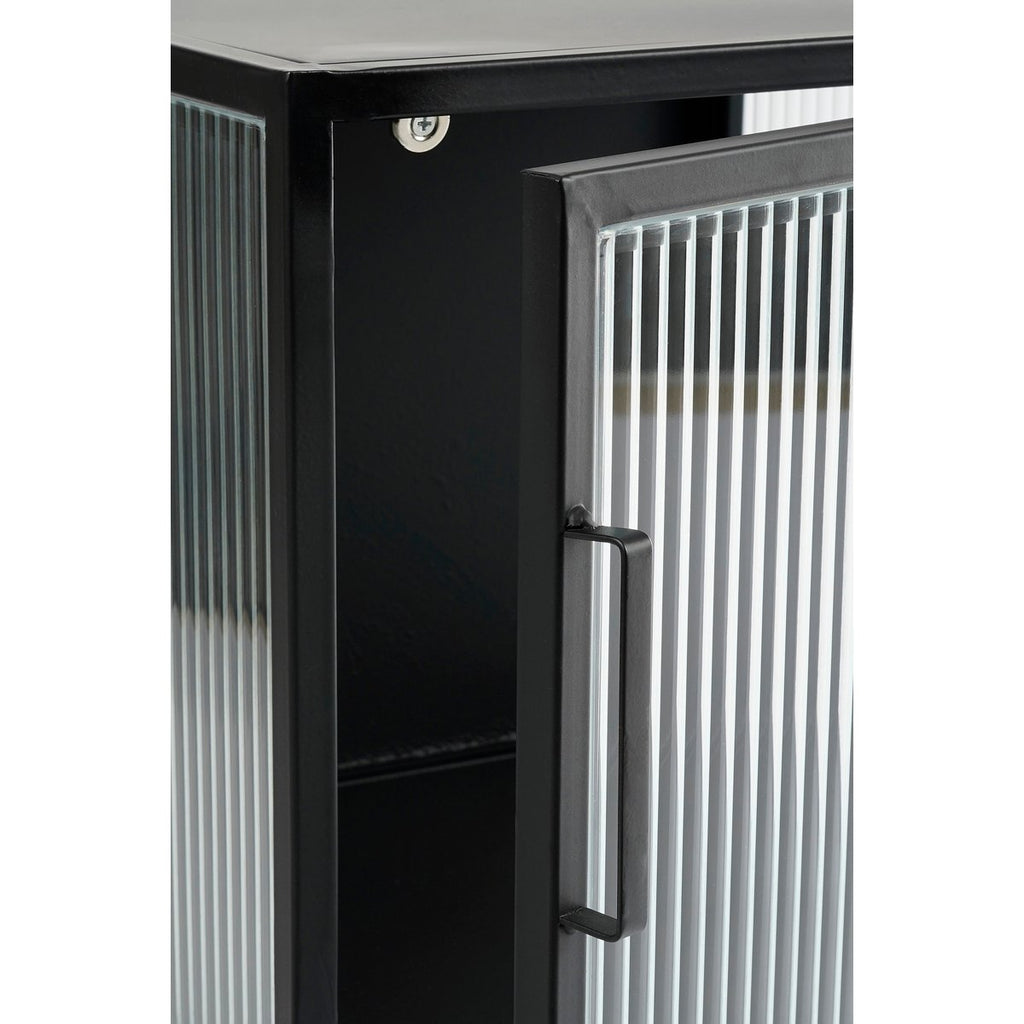Clifton Opbergkast met Deuren - L38 x B35 x H50 cm - Metaal - Zwart