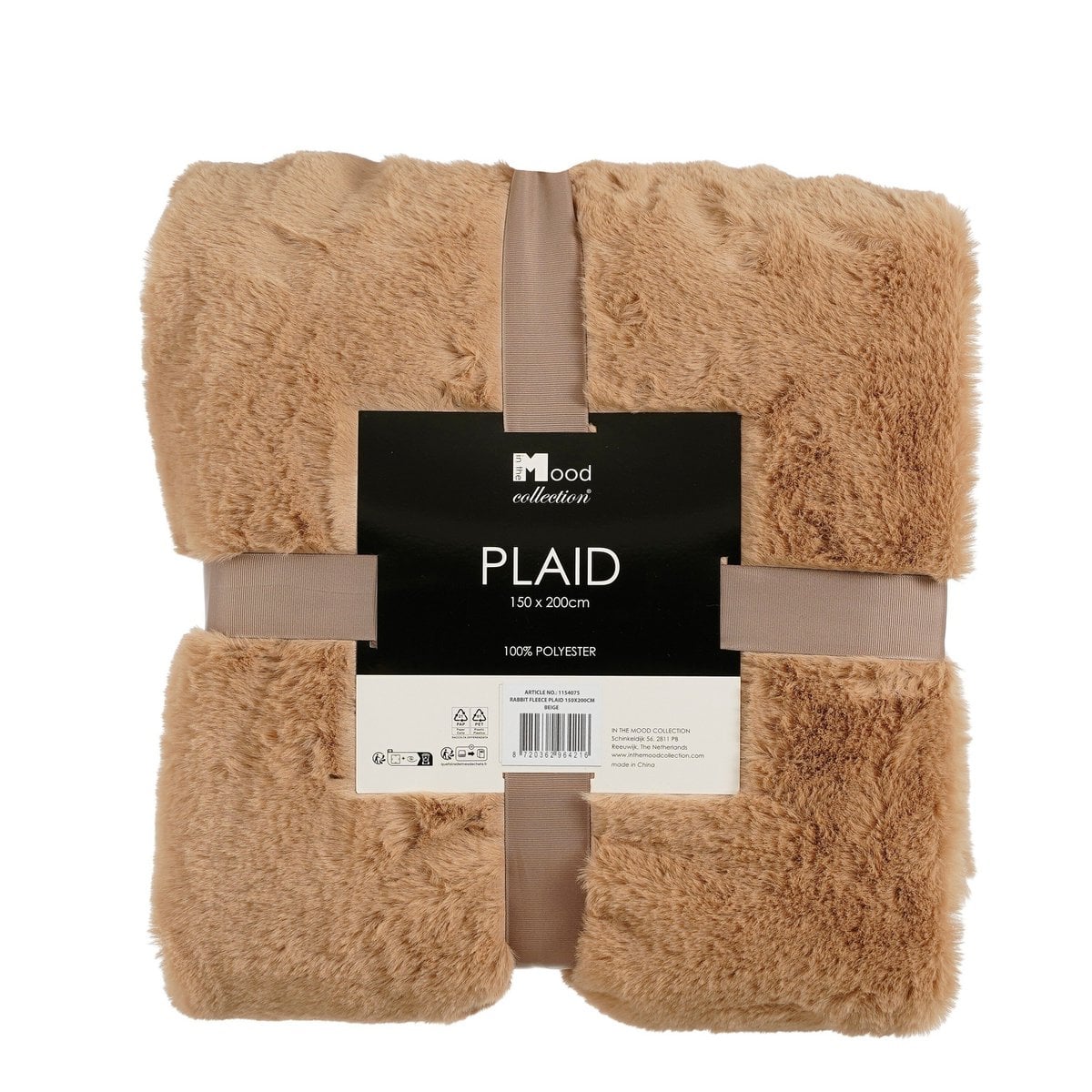 Plaid Bronte Beige Mica Decorations