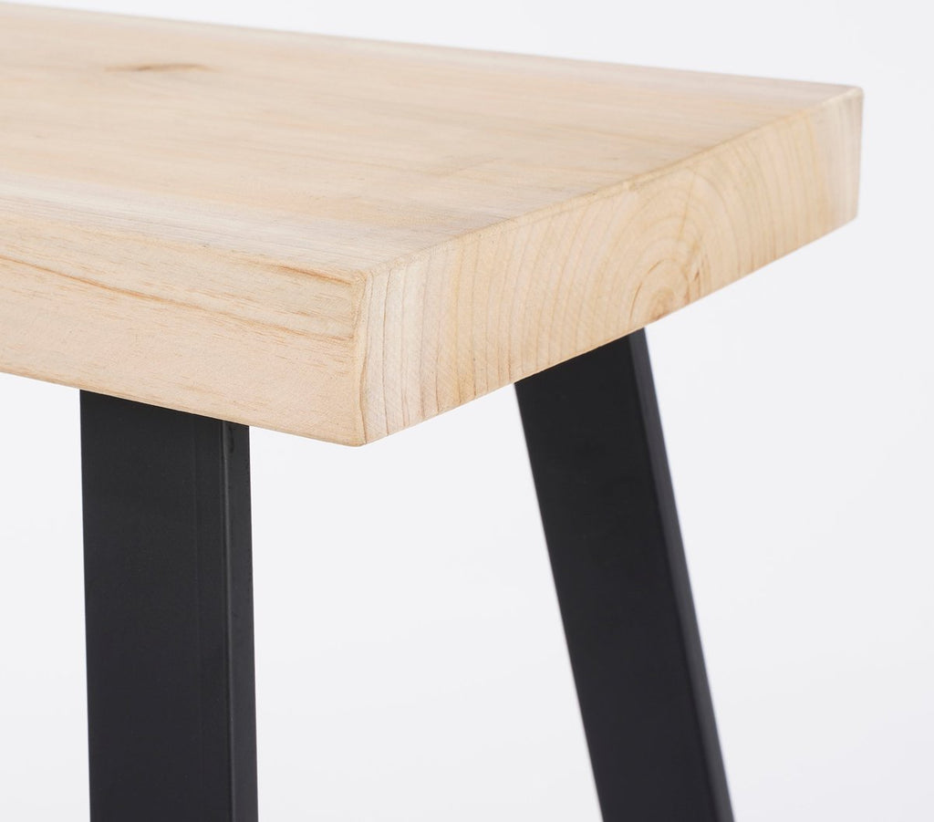 Plano Kruk - L46 x B32 x H46 cm - Vurenhout - Lichtbruin